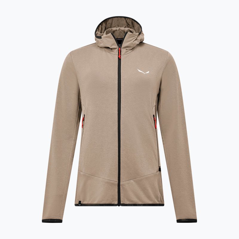 Salewa női trekking pulóver Agner Hemp 2 kapucnis futóhomok 7