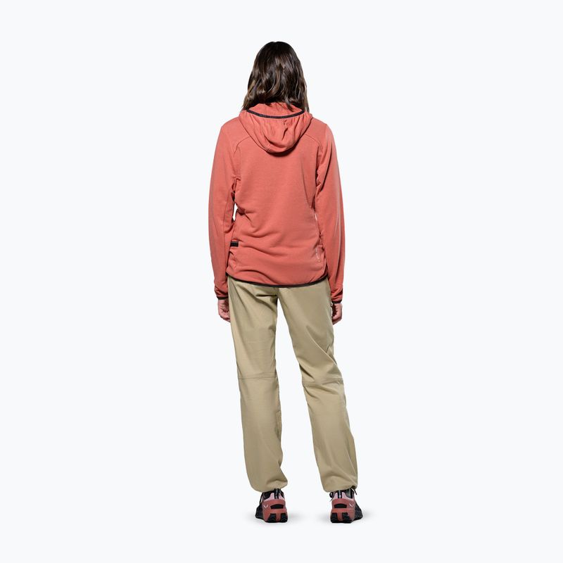 Salewa női trekking pulóver Agner Hemp 2 kapucnis etruscan piros 3