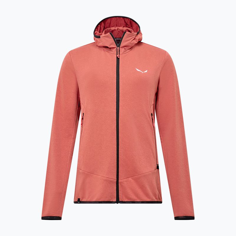 Salewa női trekking pulóver Agner Hemp 2 kapucnis etruscan piros 7