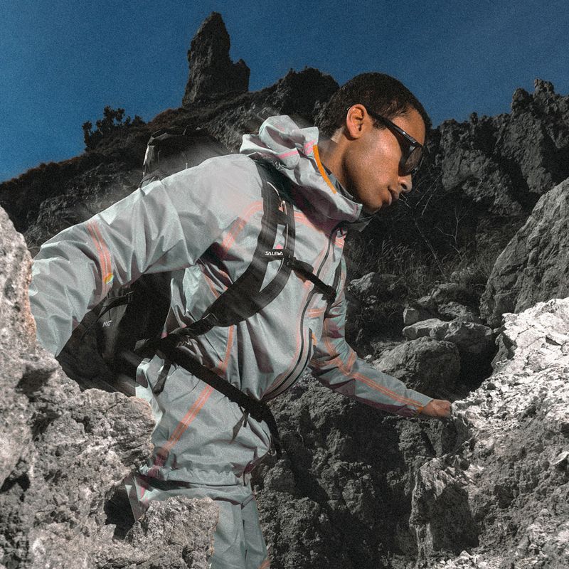 Férfi esőkabát Salewa Nxt Ptx 3L alloy 9