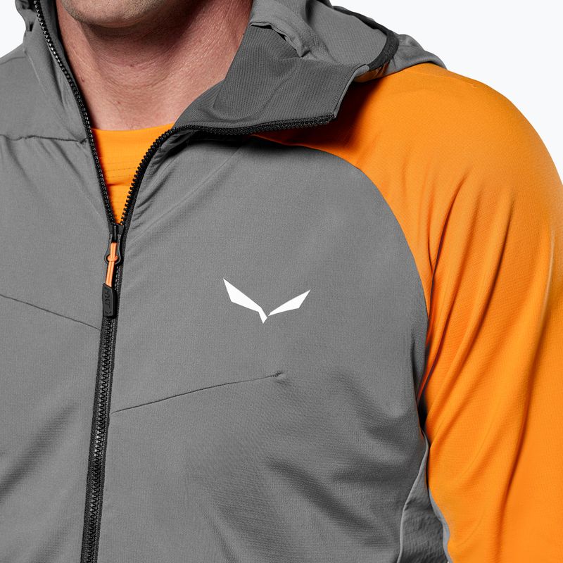Férfi trekking pulóver Salewa NXT Hyb 1/2 Zip Tee csendes árnyékban 4