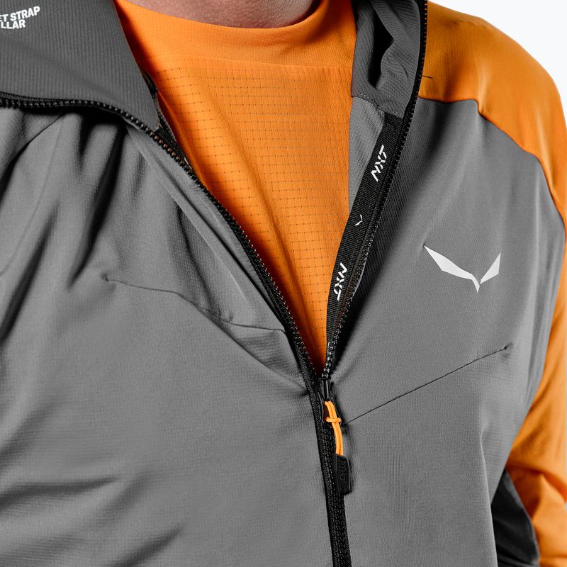 Férfi trekking pulóver Salewa NXT Hyb 1/2 Zip Tee csendes árnyékban 5