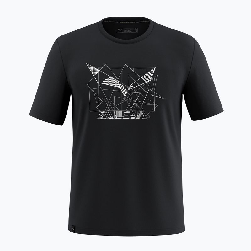 Férfi Salewa Eagle Geometrikus geometrikus black out póló