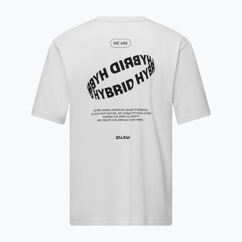 Férfi Salewa Eagle Hybrid Loose Loose optikai fehér póló 2