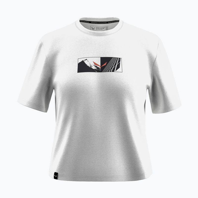 Salewa női póló Eagle Hybrid Loose optikai fehér