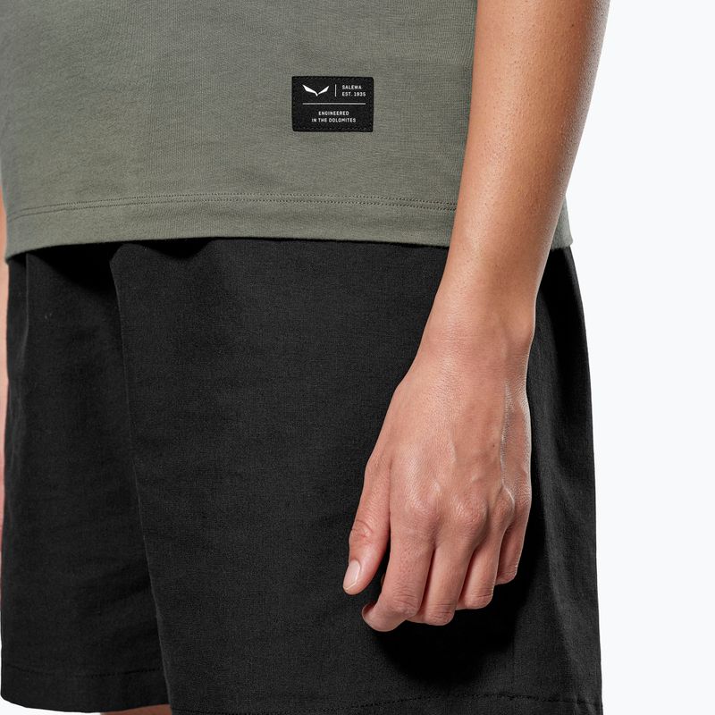 Női póló Salewa Eagle Logo Patch 5A50 kifakult zöld 4