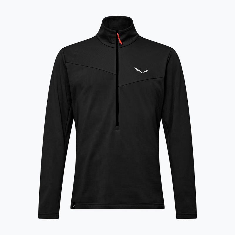 Férfi trekking pulóver Salewa Puez Cammio Polarlite Half Zip Black Out 6