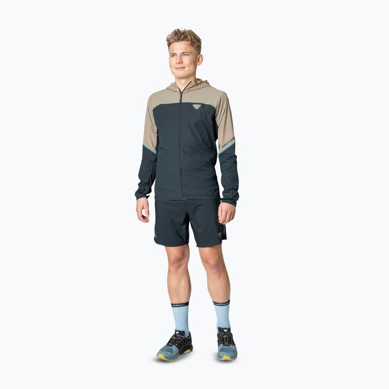 Férfi DYNAFIT Alpine Wind rock khaki színű futódzseki 2