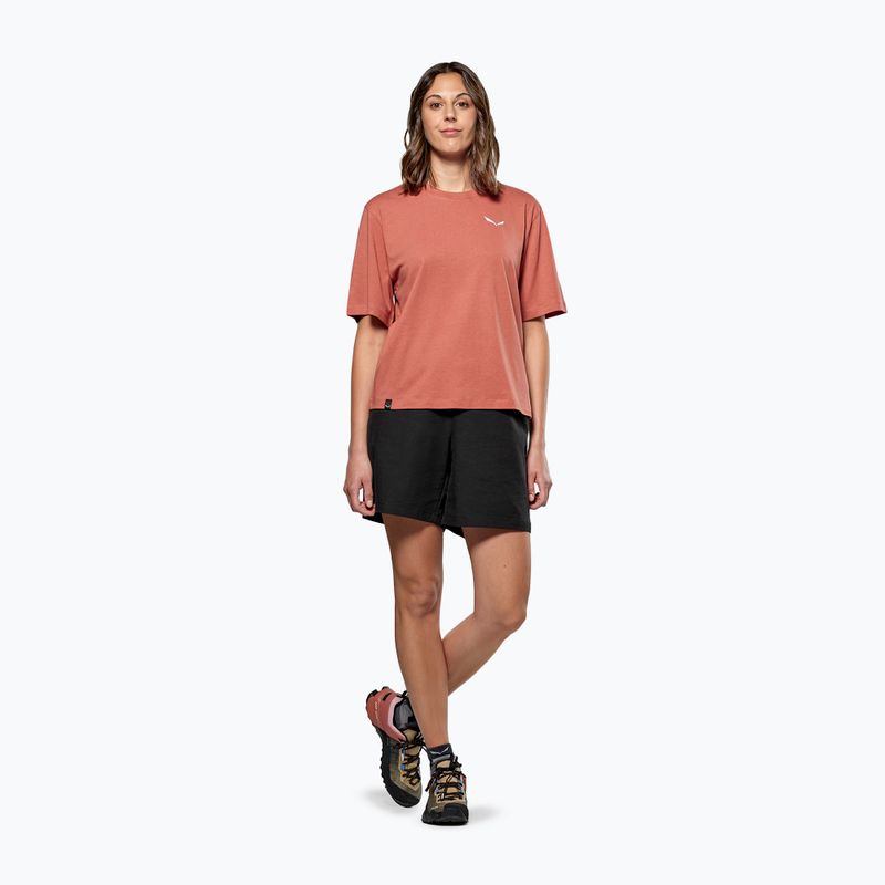 Női Salewa Eagle Sunset Sunset Loose póló etruscan piros 2