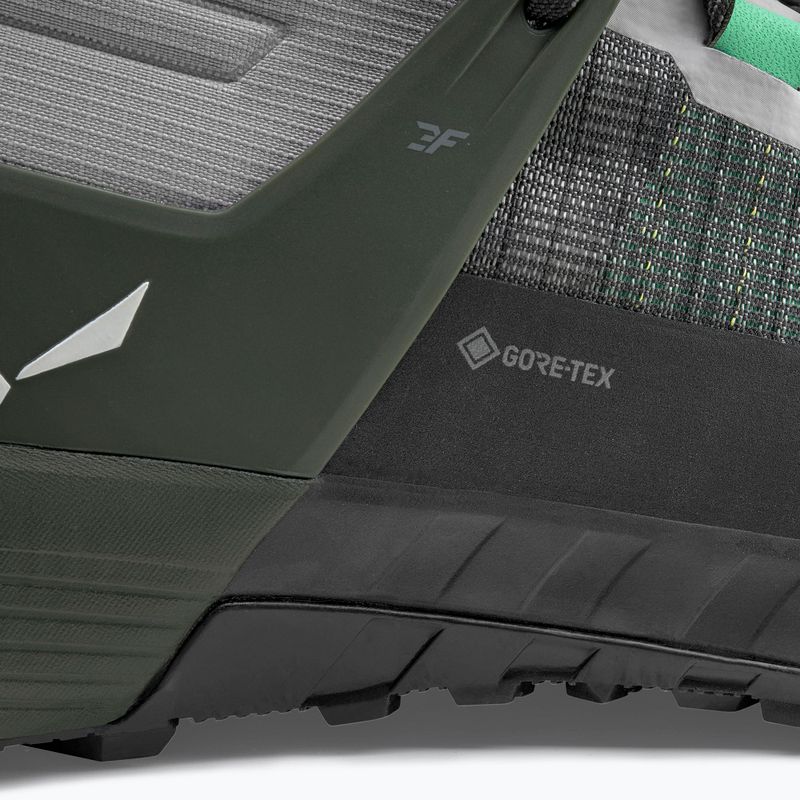 Férfi Salewa Wildfire Nxt Mid GTX ötvözet / sötét olíva közelítő cipő 8