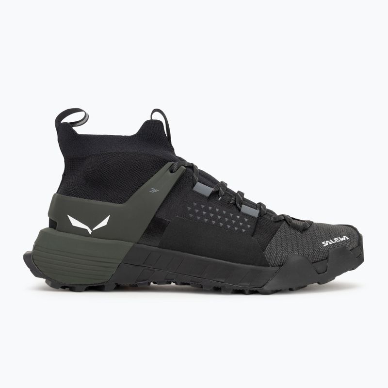 Salewa Wildfire Nxt Knit onyx / dark olive férfi közelítő cipő 2
