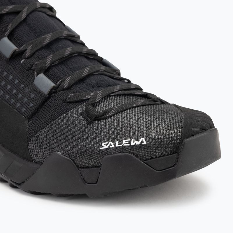 Salewa Wildfire Nxt Knit onyx / dark olive férfi közelítő cipő 7