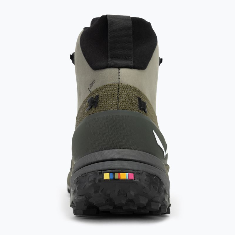 Salewa férfi túrabakancs Puez Leather Mid Ptx shadow / sötét olíva árnyék / dark olive 6