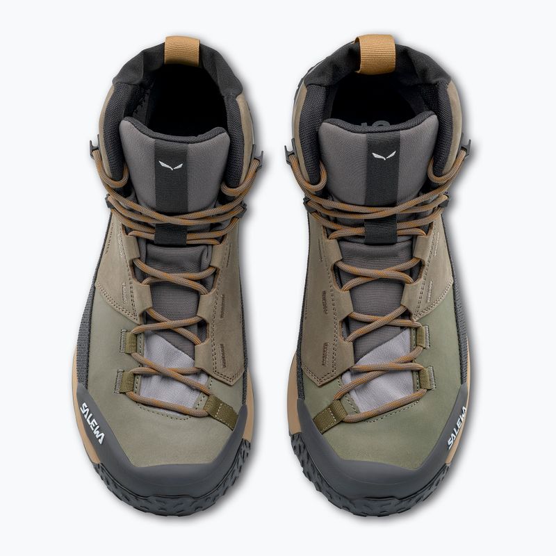 Salewa férfi túrabakancs Puez Leather Mid Ptx bungee kord / onyx 3