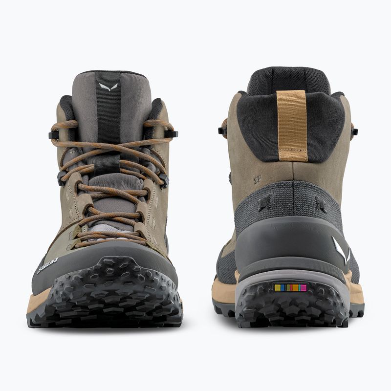 Salewa férfi túrabakancs Puez Leather Mid Ptx bungee kord / onyx 4