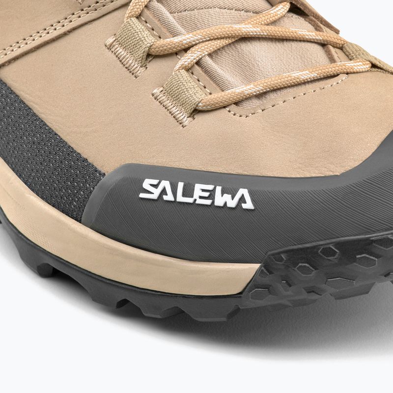 Salewa női túrabakancs Puez Leather Mid Ptx futóhomok / onyx 8