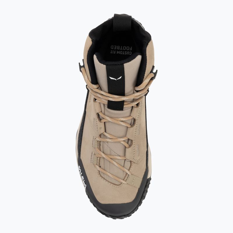 Salewa női túrabakancs Puez Leather Mid Ptx futóhomok / onyx 5