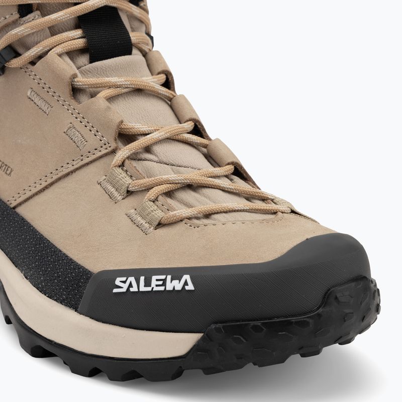 Salewa női túrabakancs Puez Leather Mid Ptx futóhomok / onyx 7