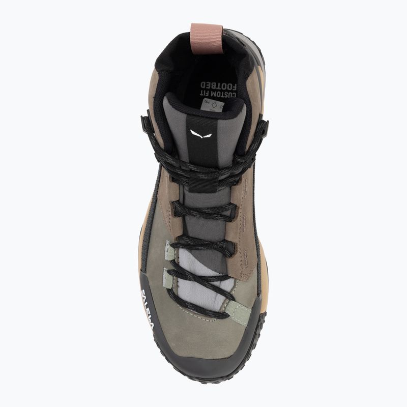 Salewa női túrabakancs Puez Leather Mid Ptx bungee cord / onyx 5