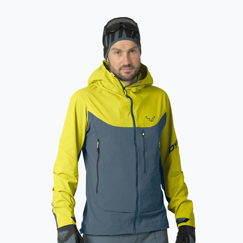 Férfi sítúra dzseki DYNAFIT Radical Softshell golden lime