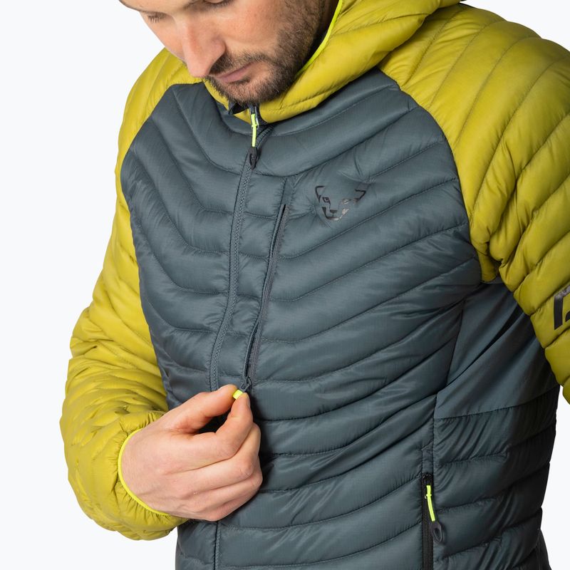 Férfi pehelydzseki DYNAFIT Radical Down RDS Hooded golden lime 5