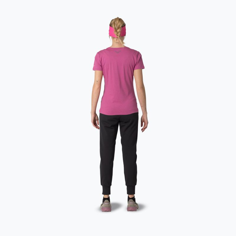 Női póló DYNAFIT Graphic Co magenta/horizon 3