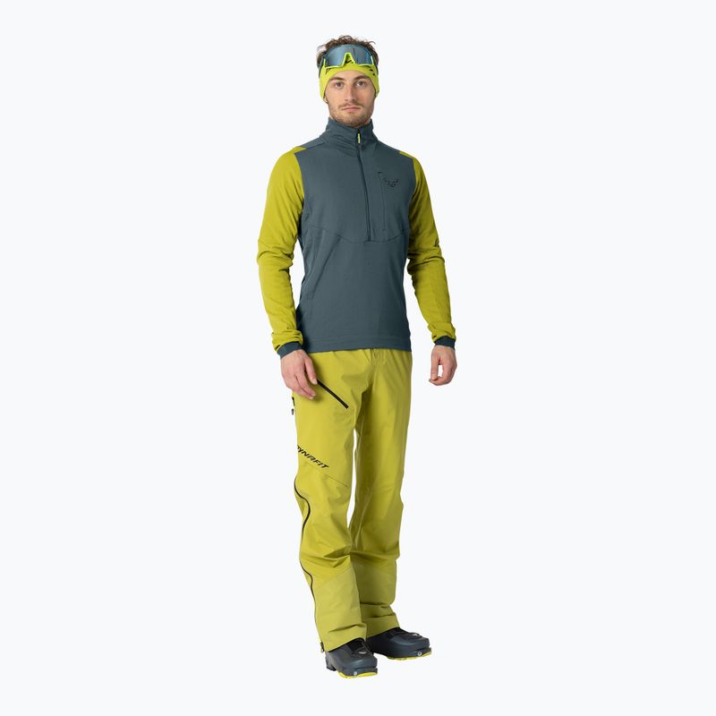Férfi sítúra pulóver DYNAFIT Blacklight Thermal 1/2 Zip golden lime 2