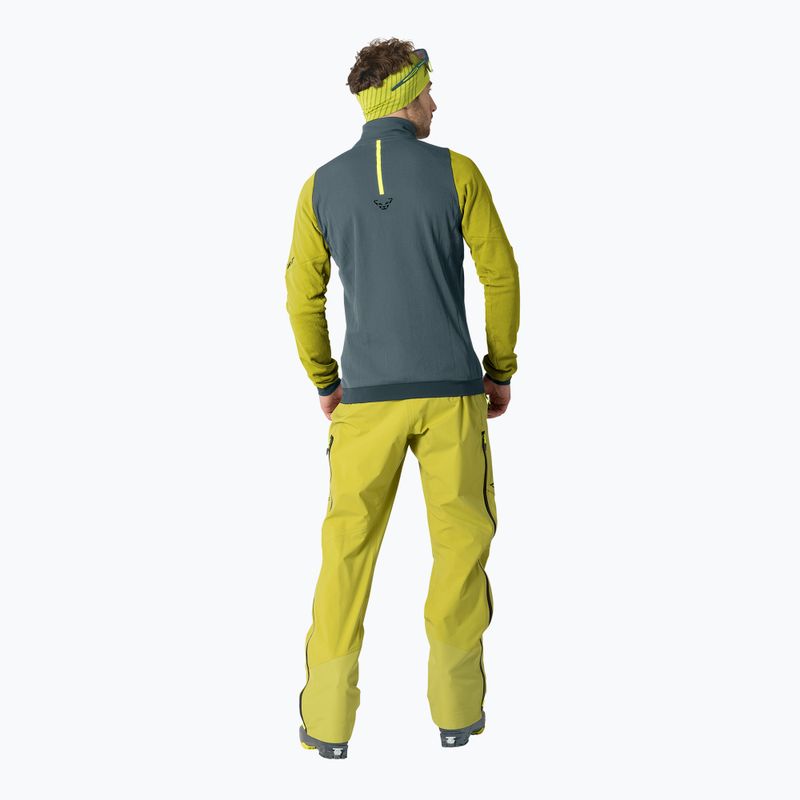 Férfi sítúra pulóver DYNAFIT Blacklight Thermal 1/2 Zip golden lime 3