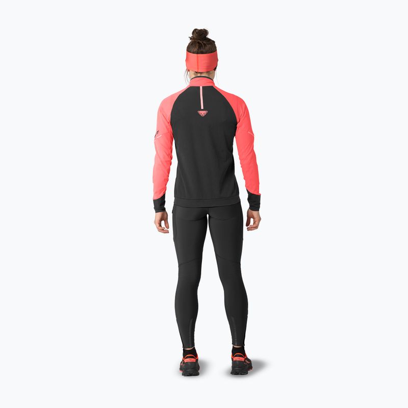 Női futó pulóver DYNAFIT Alpine 1/2 Zip Tee ultra coral/0910 3