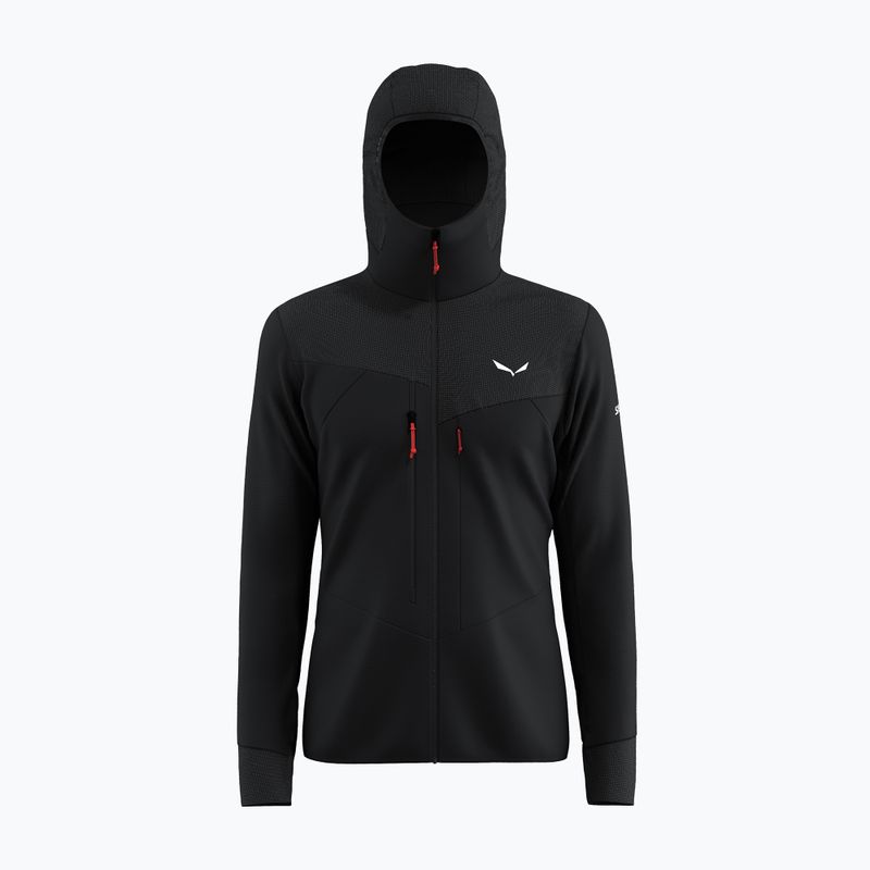 Férfi túra pulóver Salewa Agner PL Hooded black out