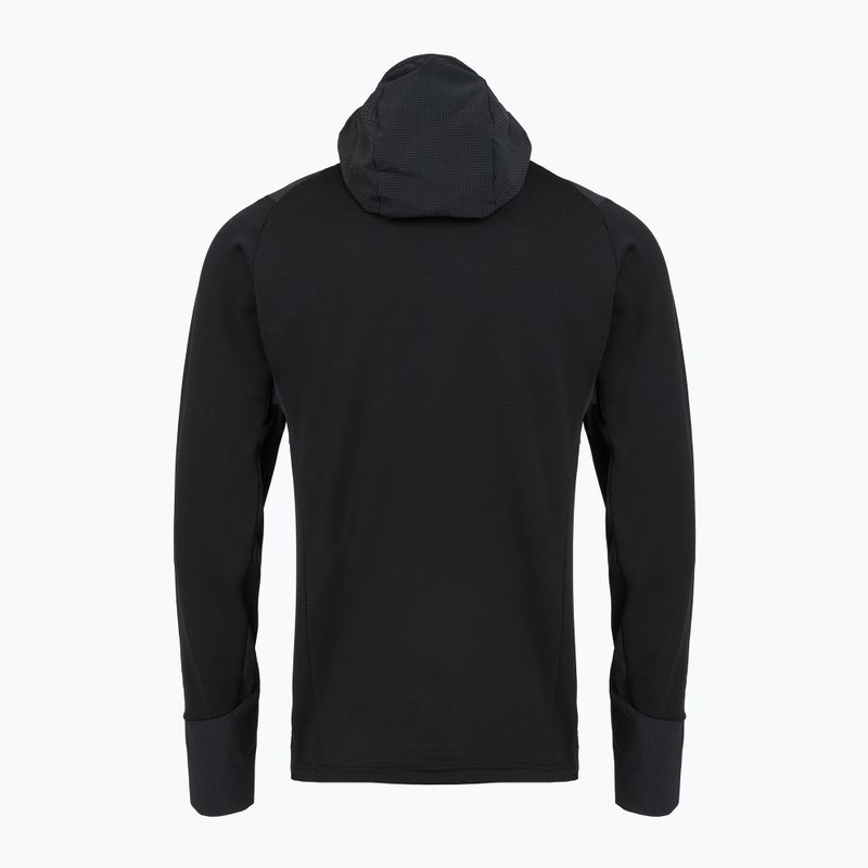 Férfi túra pulóver Salewa Agner PL Hooded black out 2