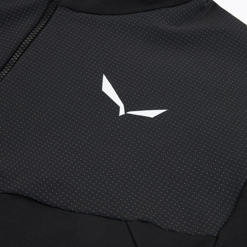 Férfi túra pulóver Salewa Agner PL Hooded black out 3