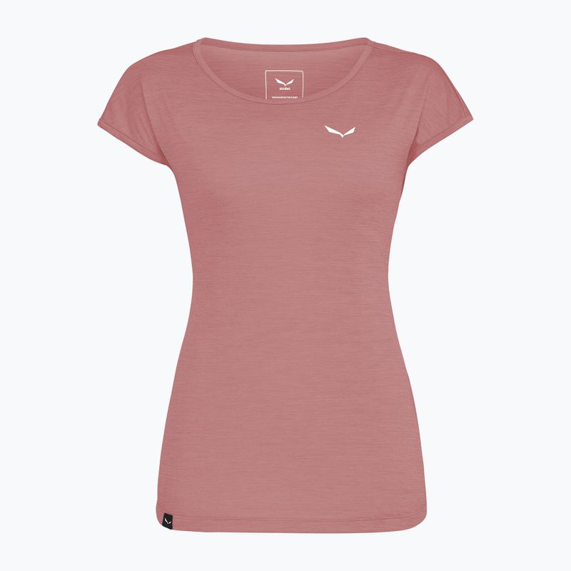 Női póló Salewa Puez Melange Dry desert pink melange