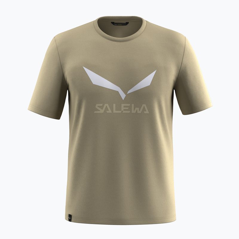 Férfi póló Salewa Solidlogo Dry quicksand
