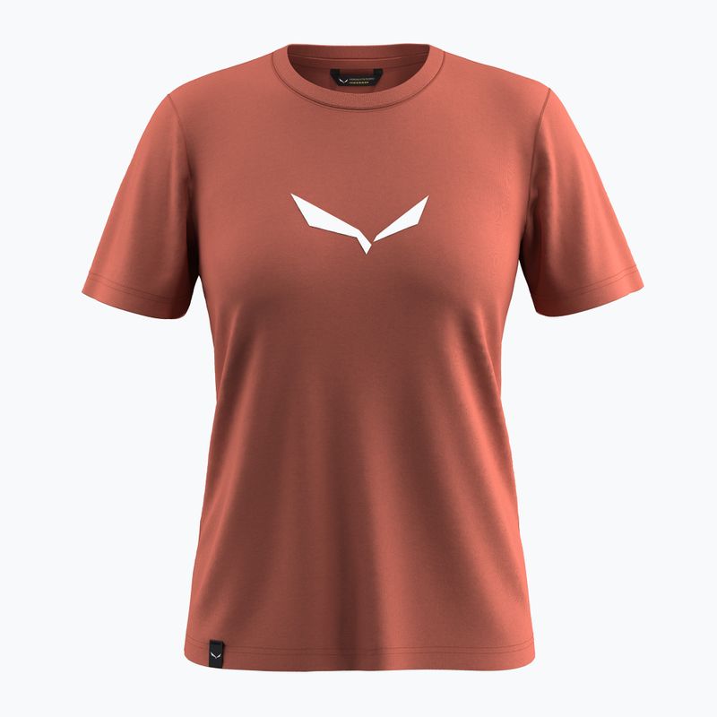 Női póló Salewa Solid Dry etruscan red