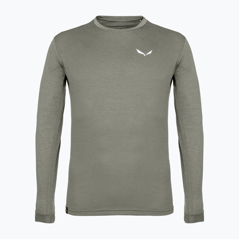 Férfi hosszú ujjú póló Salewa Puez Melange Dry faded green melange