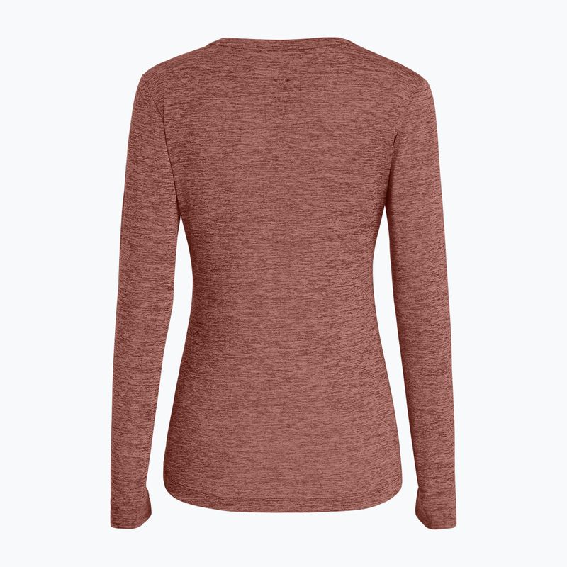 Női túra hosszú ujjú póló Salewa Puez Melange Dry desert pink melange 2