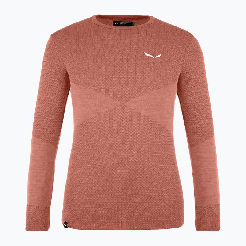 Gyerek termoaktív pulóver Salewa Zebru Med Warm AMR etruscan red