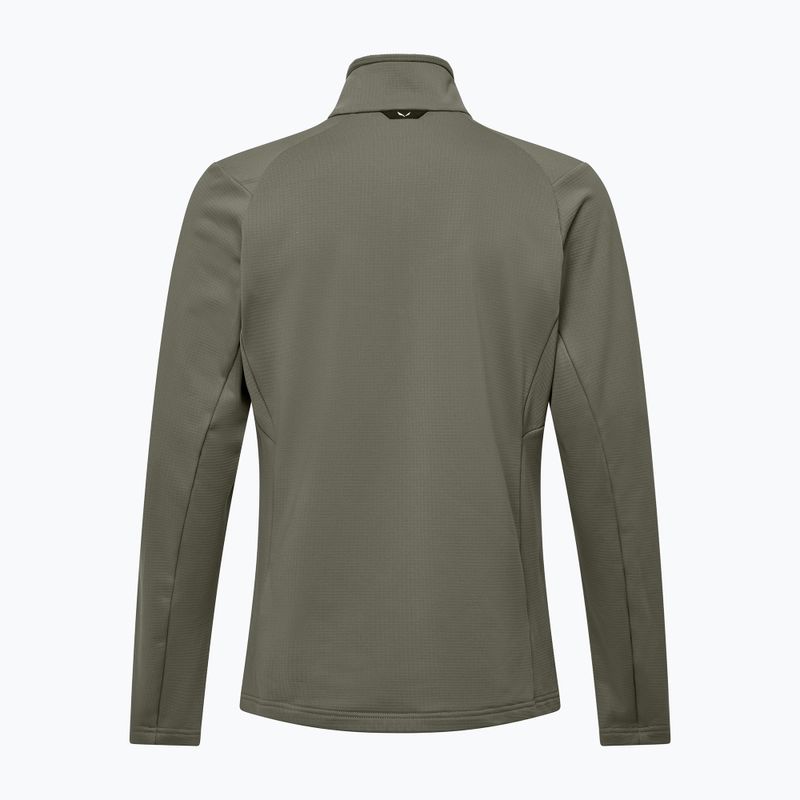 Férfi trekking pulóver Salewa Puez Cammio Polarlite Half Zip Faded Green 2