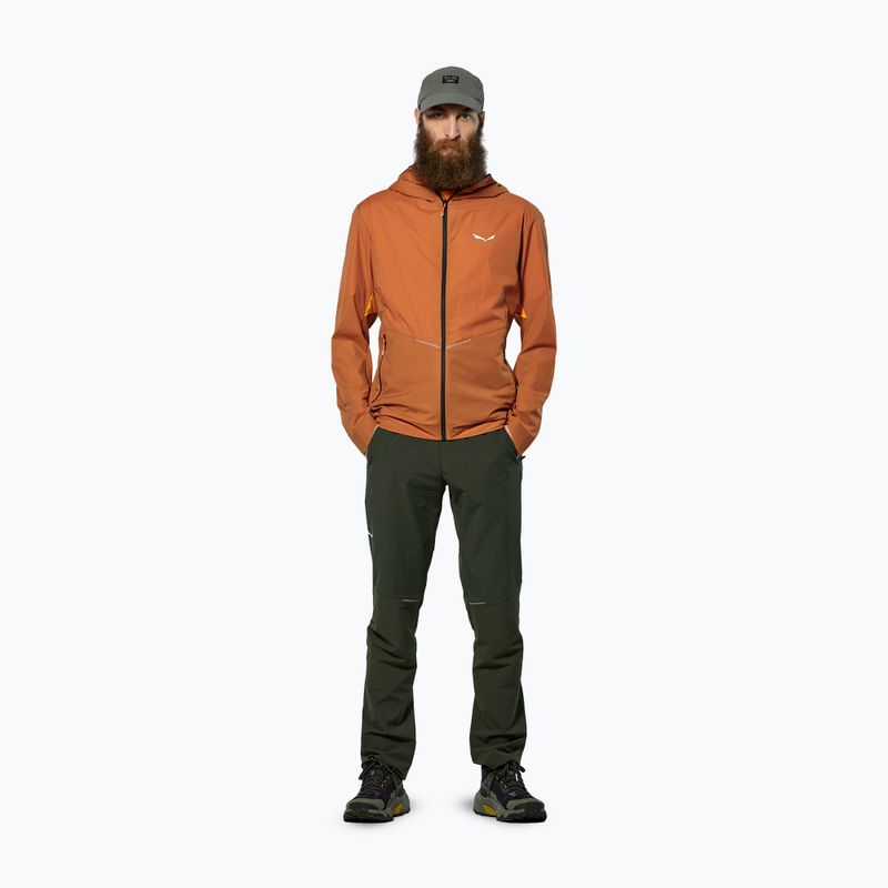 Férfi széldzseki Salewa Pedroc Wind Hood Bombay Brown 2