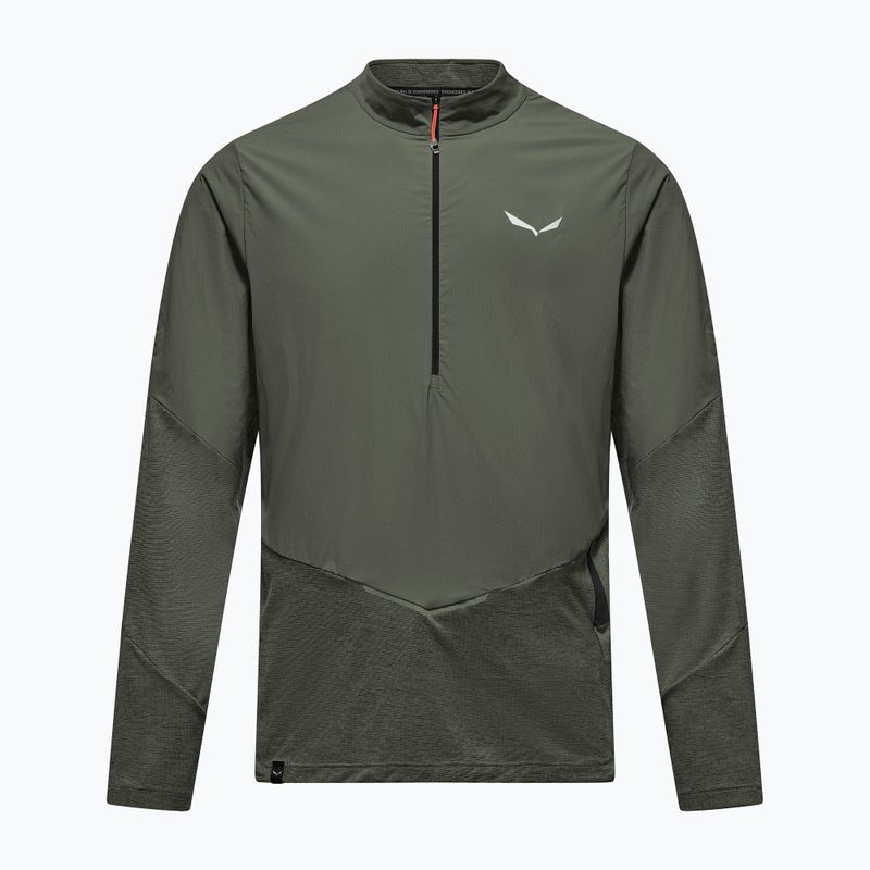 Férfi hosszú ujjú póló Salewa Pedroc Dry Wind Half Zip Tee faded green 6