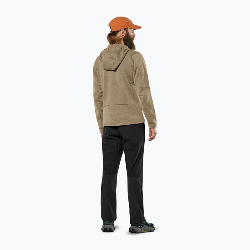 Férfi túra pulóver Salewa Puez Rocca Polarlite Hood quicksand 3