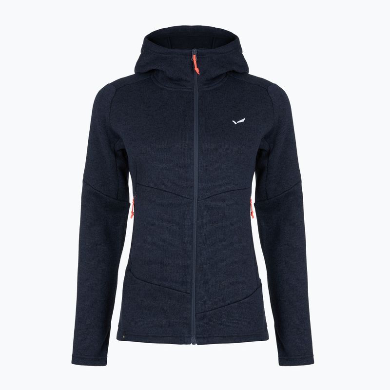 Férfi túrapulóver Salewa Puez Rocca Polarlite Hood navy blazer