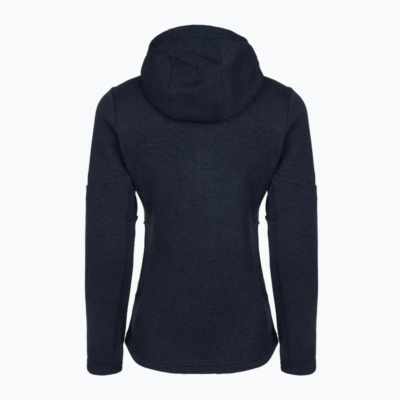 Férfi túrapulóver Salewa Puez Rocca Polarlite Hood navy blazer 2