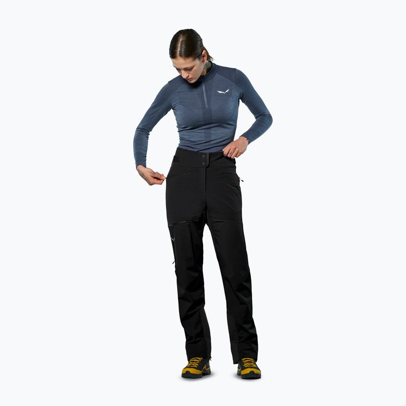 Női trekkingnadrág Salewa Ortles Duratretch/Stormwall black out 2