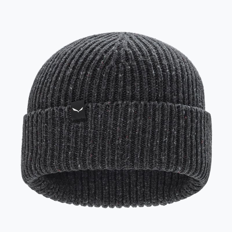 Téli sapka Salewa Re-Zebru Knit dark grey melange
