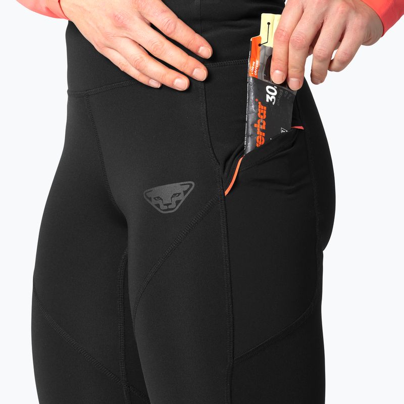 Női futóleggings DYNAFIT Trail Reflective black out 4