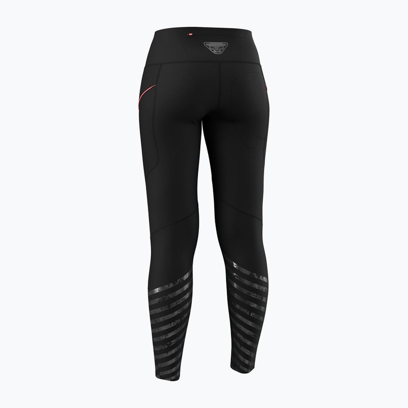 Női futóleggings DYNAFIT Trail Reflective black out 8