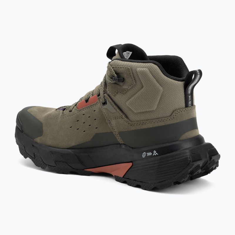 Női középmagas szárú túracipő Salewa Pedroc 2 Leather Mid PTX faded green/dark olive 3