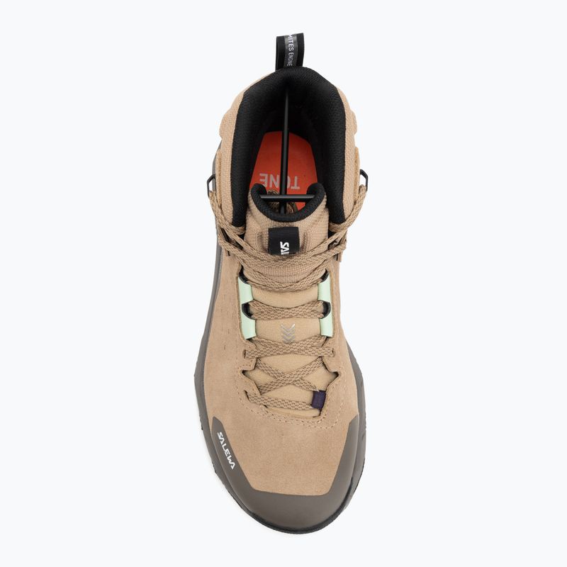 Női túracipő Salewa Pedroc 2 Leather Mid PTX quicksand/bungee cord 5